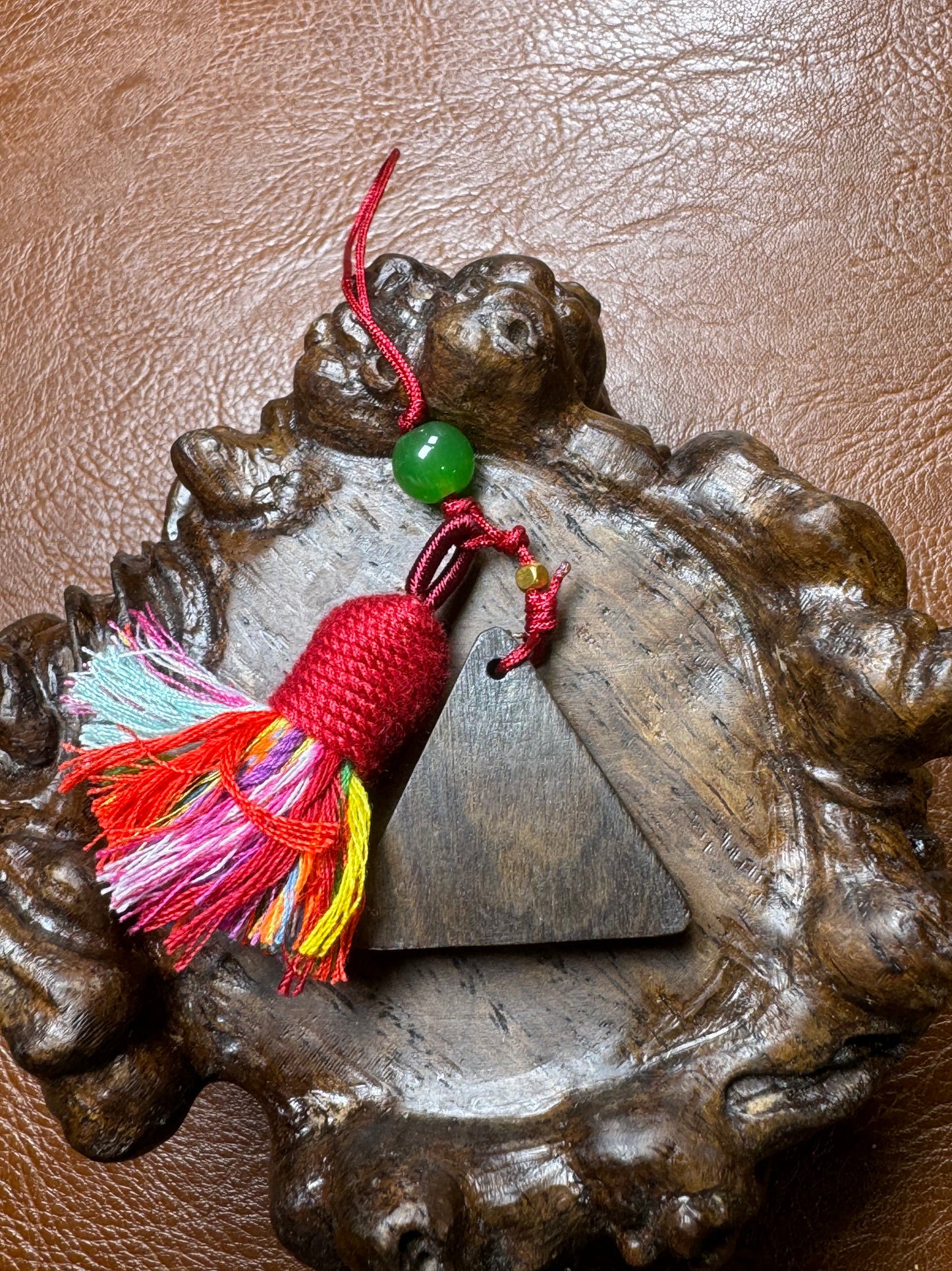 Q19 Bracelet Fine artware yellow poplar pendant